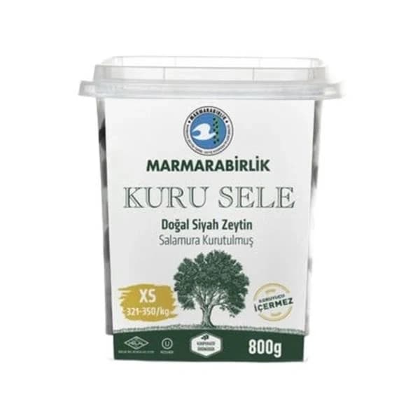 Marmarabirlik Dried Natural Black Olives
800 g pet x 6