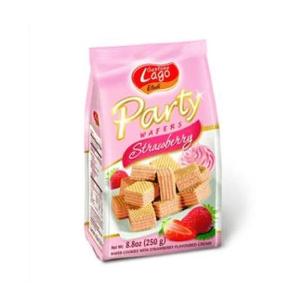 Elledi Party Lago Wafer Strawberry 250 gr x 10