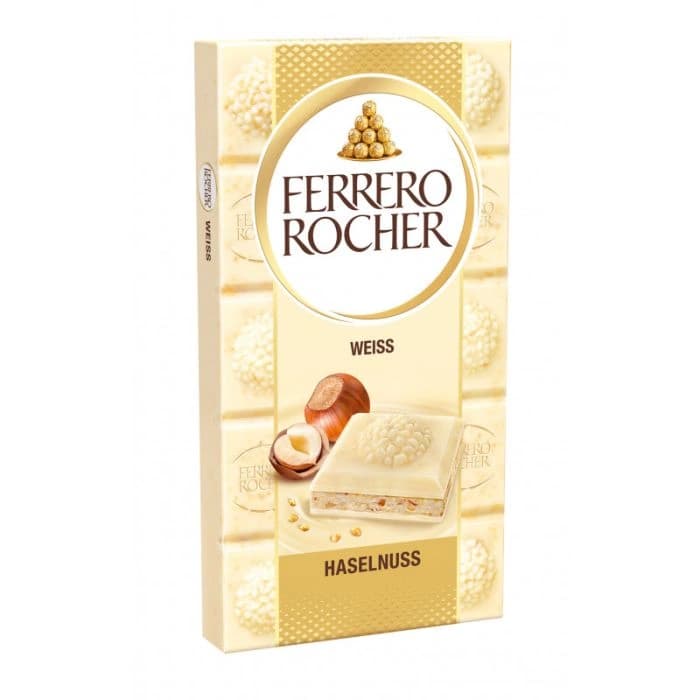 Ferrero Rocher Tafel Weiss 90 g x 8 Ferrero Rocher Tafel Weiss 90 g x 8