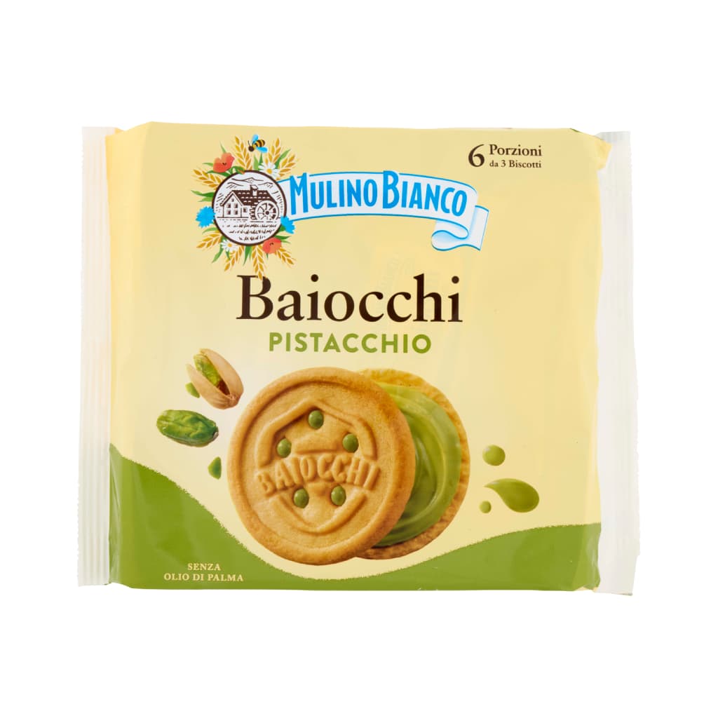 Mulino Bianco Baiocchi 168 gr Pistachio x 9